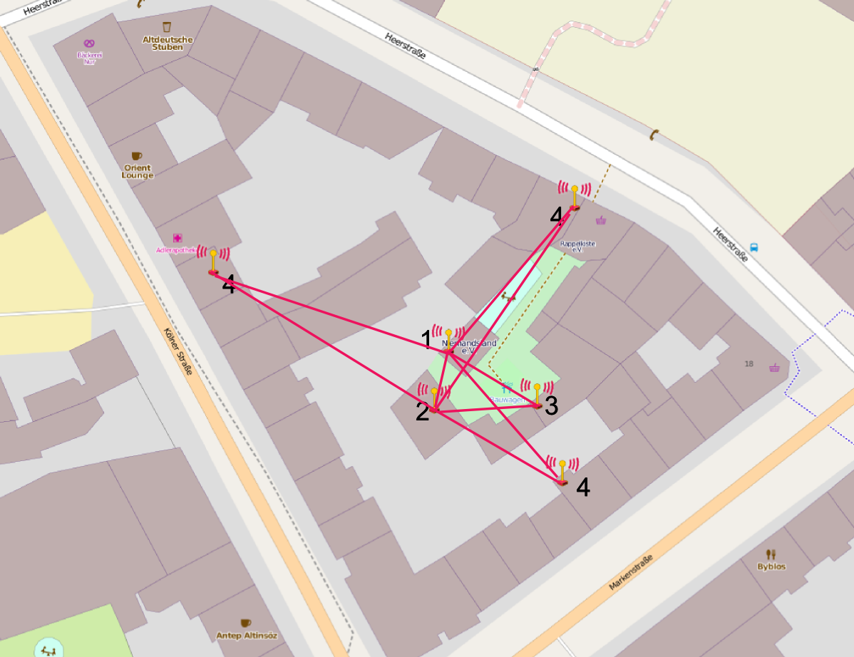 Openstreetmapkarte des Niemandslandes.